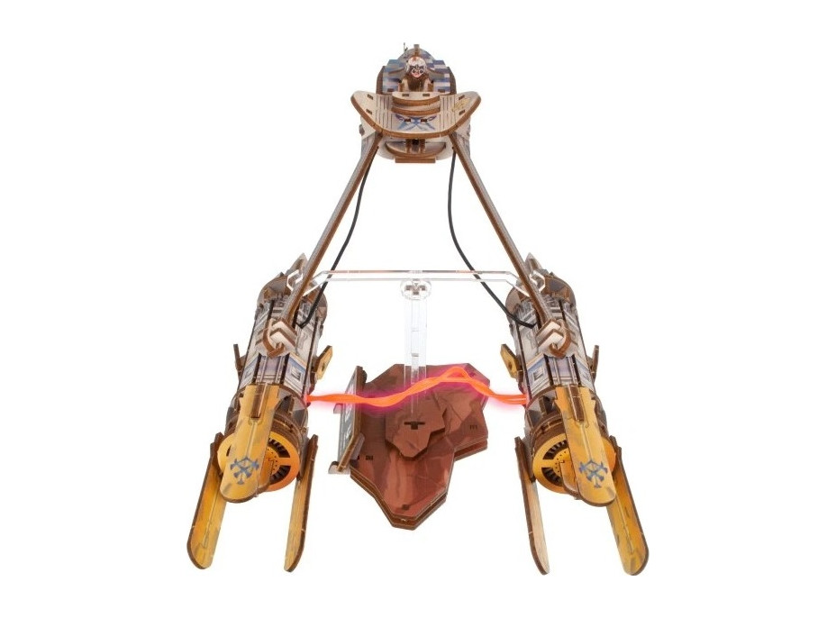 Ugears 3D dřevěná mechanická skládačka Star Wars Závodní kluzák Anakin Skywalker
