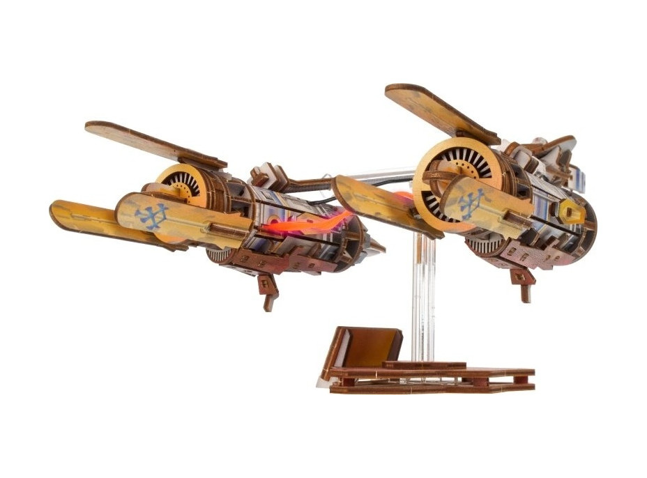 Ugears 3D dřevěná mechanická skládačka Star Wars Závodní kluzák Anakin Skywalker
