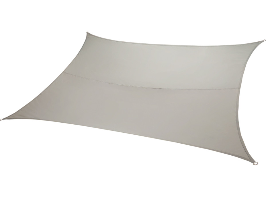 Vodotěsná stínící plachta LUARO obdélník - 4x3 m - šedá