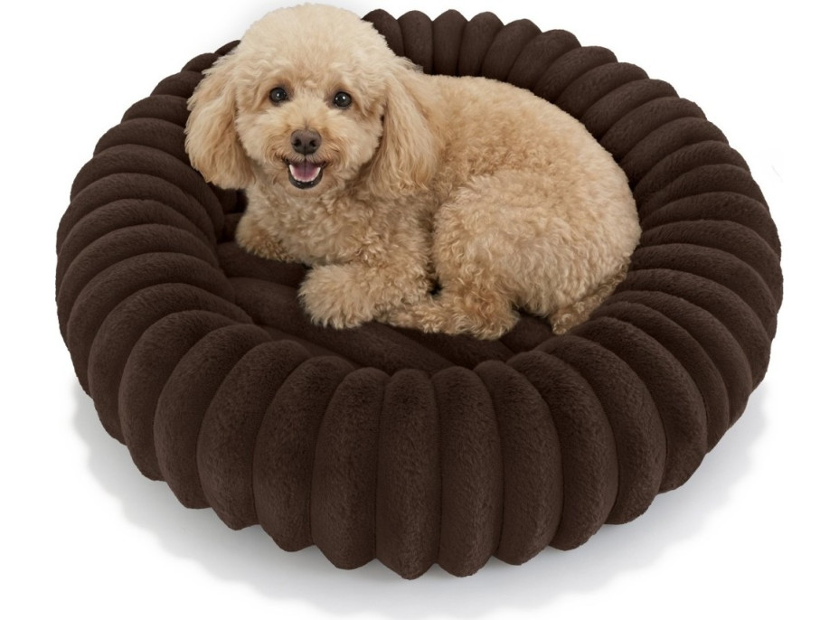 Pelíšek pro psy a kočky ROYAL LOUNGE 60 cm - hnědý