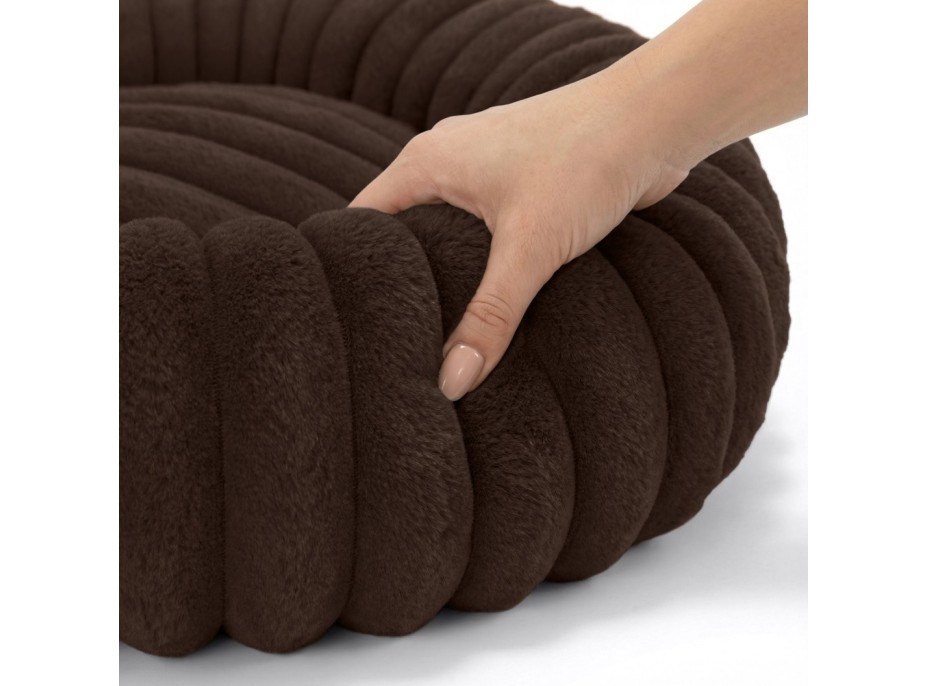 Pelíšek pro psy a kočky ROYAL LOUNGE 60 cm - hnědý