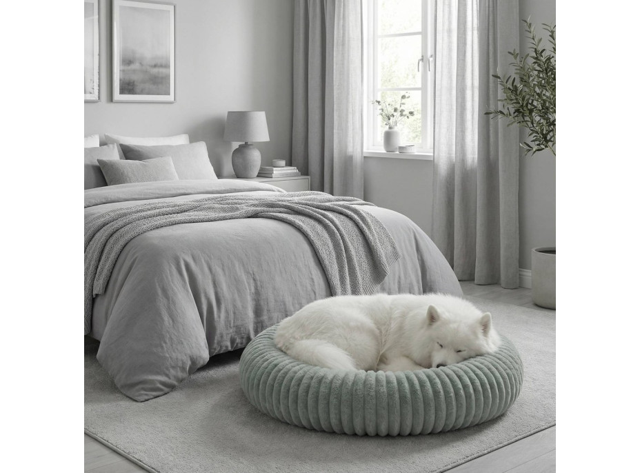 Pelíšek pro psy a kočky ROYAL LOUNGE 90 cm - šalvějový