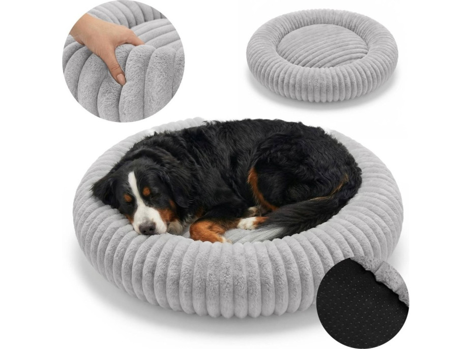 Pelíšek pro psy a kočky ROYAL LOUNGE 90 cm - šedý