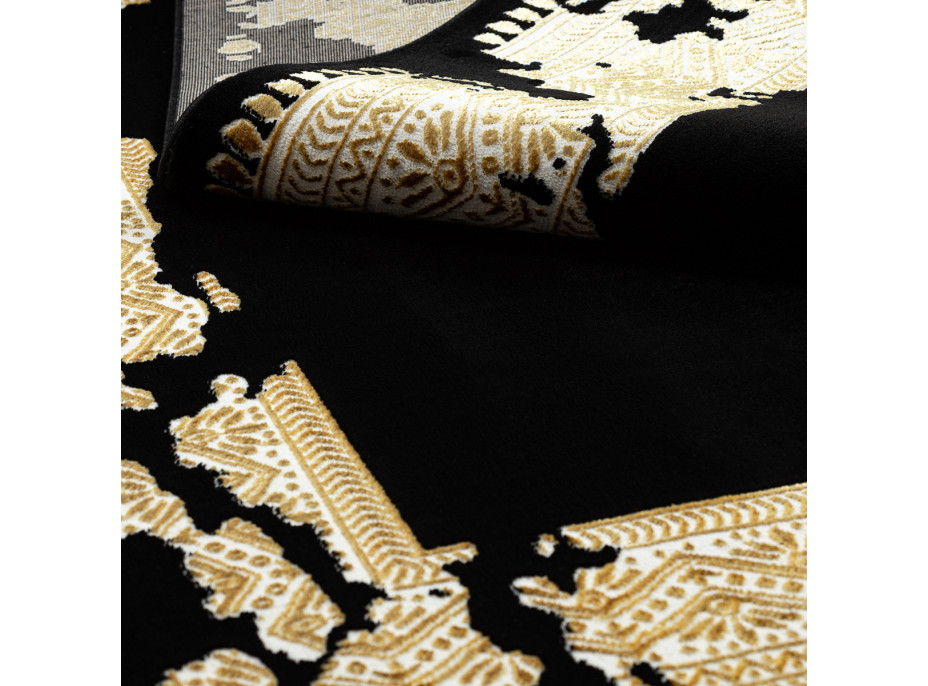 Kusový koberec Allure 1965 black/gold