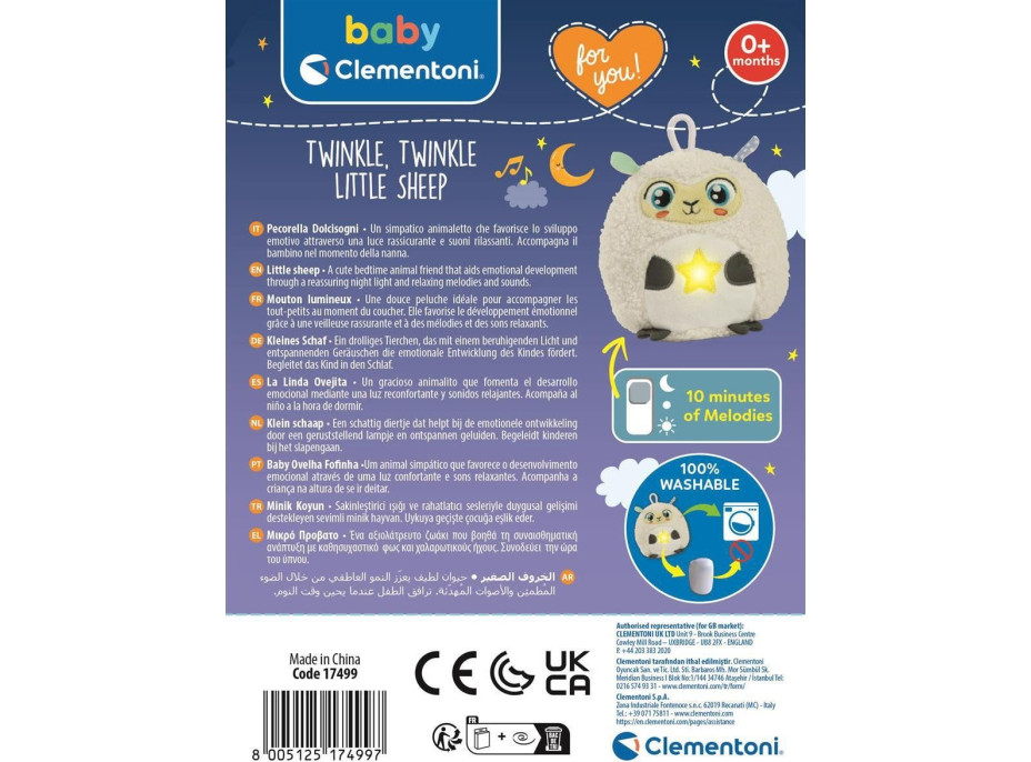 CLEMENTONI BABY Twinkle Twinkle Malá ovečka