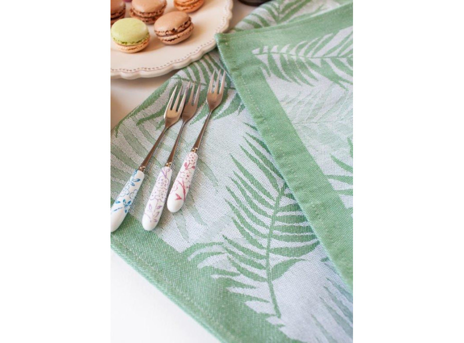 Žakárová kuchyňská utěrka CARINO 009 - 40x60 cm - zelená