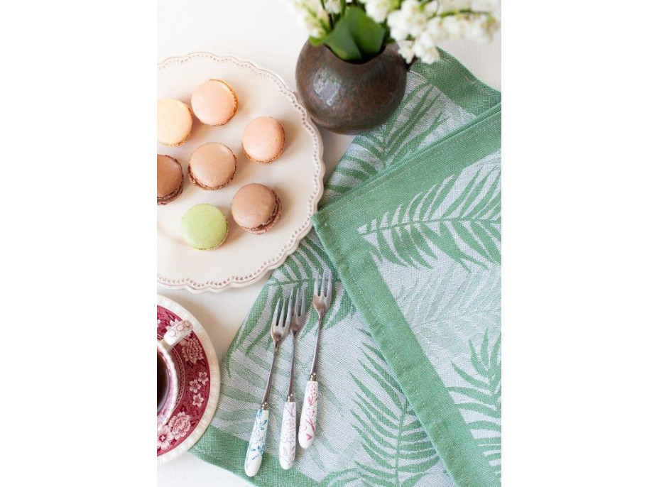 Žakárová kuchyňská utěrka CARINO 009 - 40x60 cm - zelená