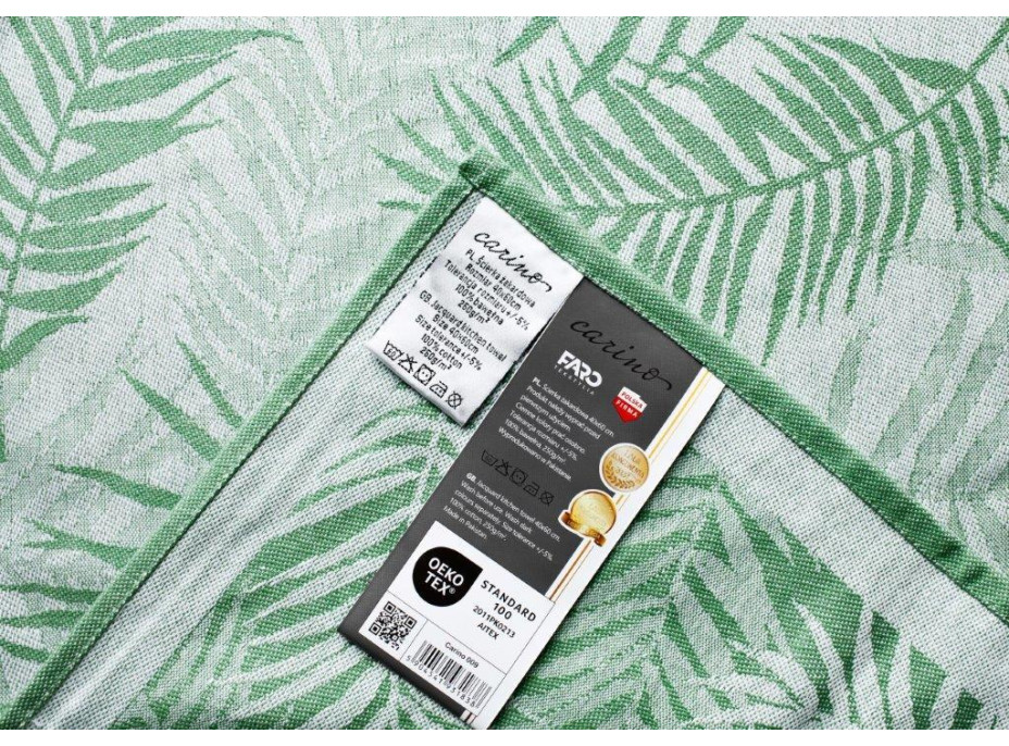 Žakárová kuchyňská utěrka CARINO 009 - 40x60 cm - zelená