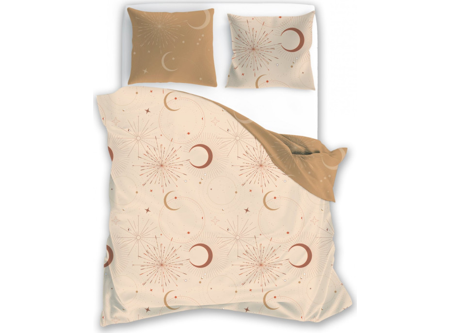 Ložní povlečení BOHO Hvězdy - 140x200 cm - bavlněný satén