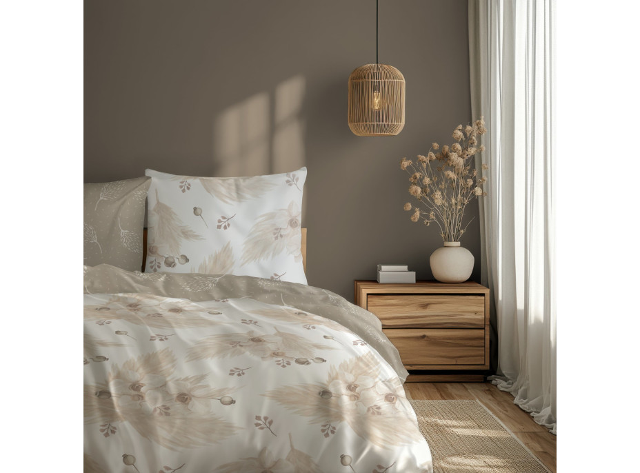 Ložní povlečení BOHO Orchideje - 220x200 cm - bavlněný satén