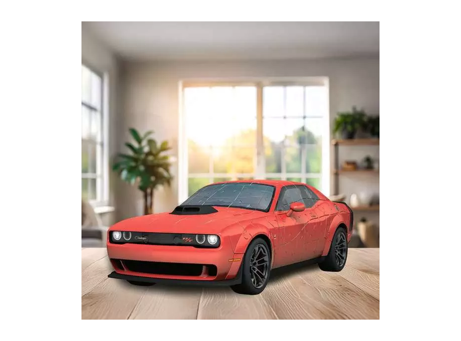 RAVENSBURGER 3D puzzle Iconics: Dodge Challenger R,T Scat Pack Widebody 108 dílků