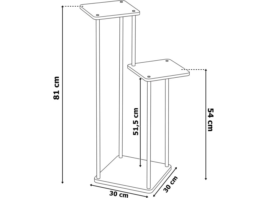 Stojan na květiny TOMAS rustic