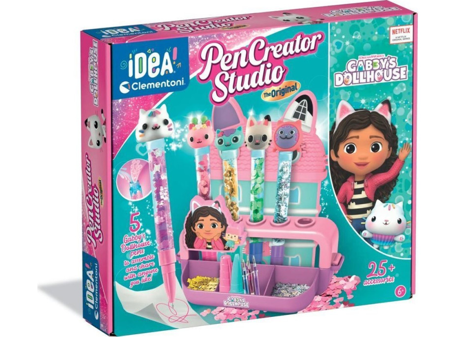 CLEMENTONI IDEA Kreativní sada Laboratoř pro výrobu per Gábinin kouzelný domek