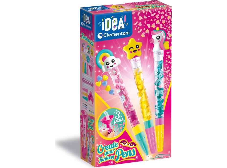 CLEMENTONI IDEA Kreativní sada pro výrobu per Fantasy