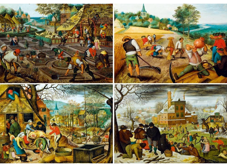 BLUEBIRD Puzzle Čtyři roční období 1000 dílků