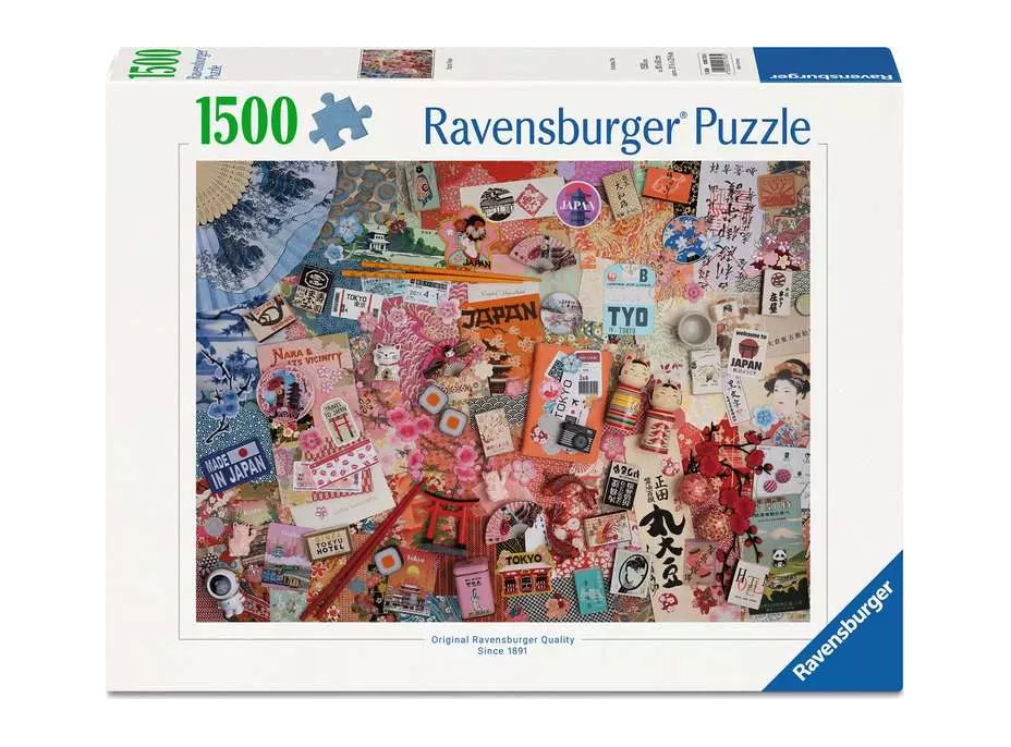 RAVENSBURGER Puzzle Dobrodružství v Tokiu 1500 dílků