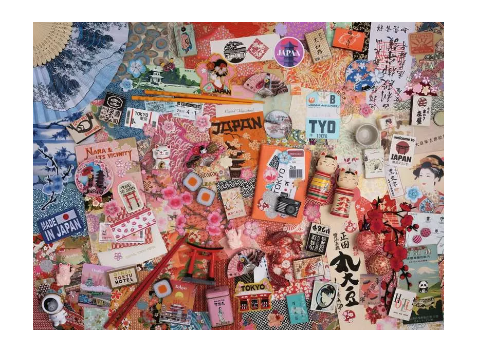 RAVENSBURGER Puzzle Dobrodružství v Tokiu 1500 dílků