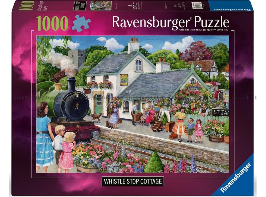 RAVENSBURGER Puzzle Domeček u tratě 1000 dílků