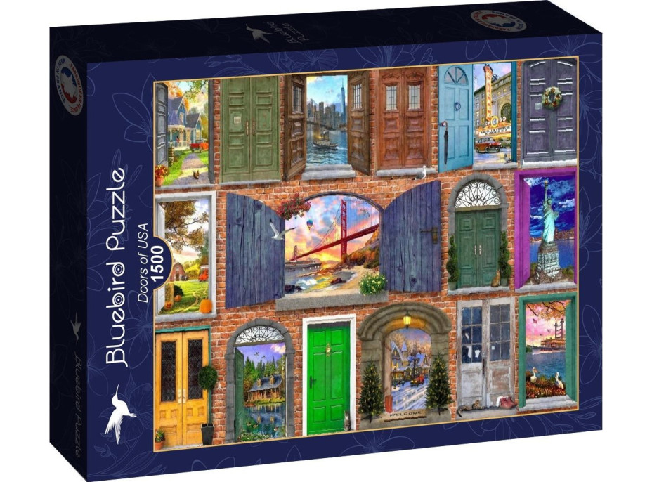 BLUEBIRD Puzzle Dveře USA 1500 dílků