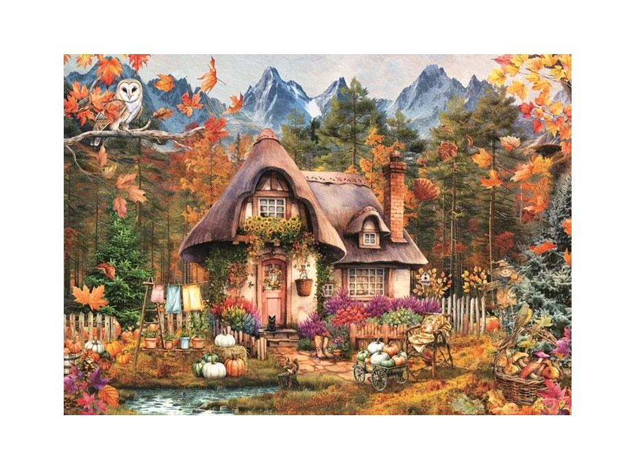 RAVENSBURGER Puzzle Dýňová chaloupka 1000 dílků