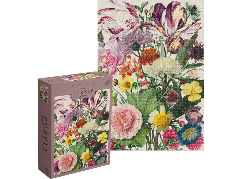 INTERDRUK Puzzle Květiny 2000 dílků