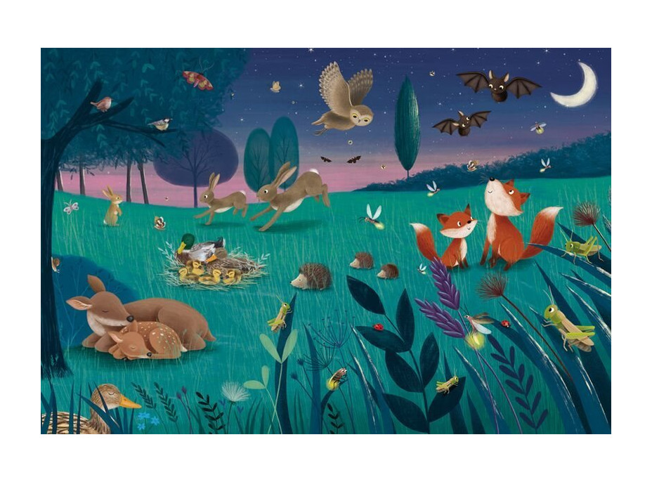 SCHMIDT Puzzle Lesní a luční zvířata 3x24 dílků