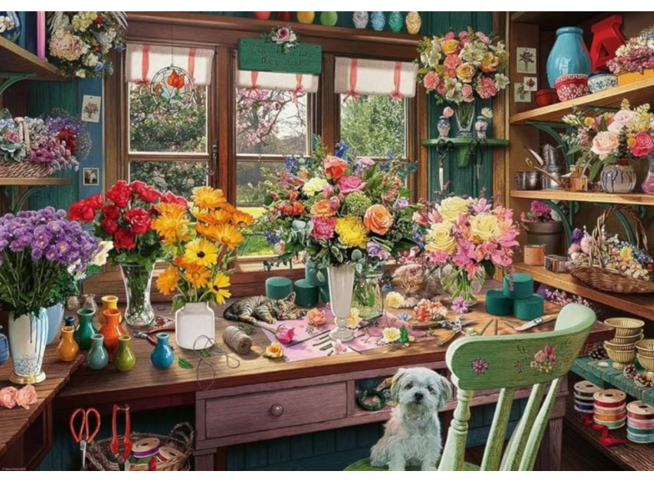 RAVENSBURGER Puzzle No.13 Květinové kouzlení 1000 dílků