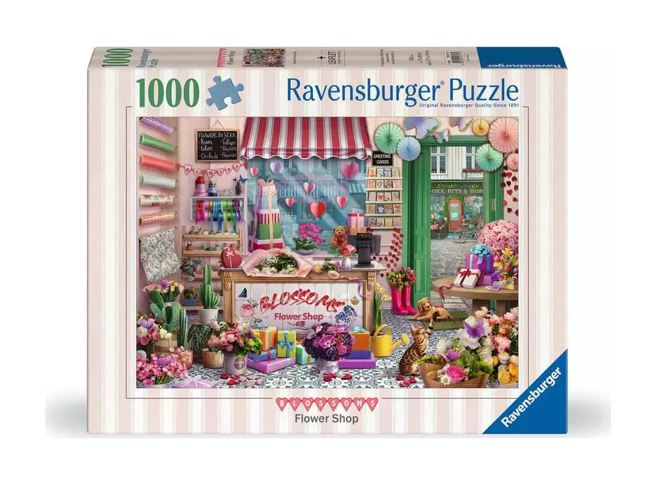 RAVENSBURGER Puzzle Květinový obchůdek 1000 dílků
