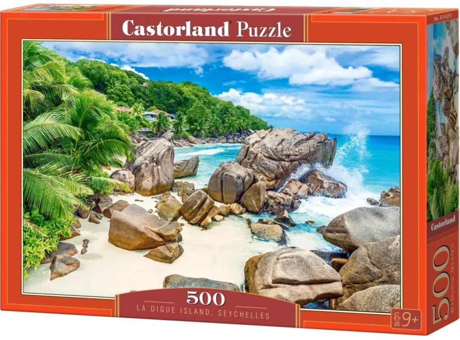 CASTORLAND Puzzle La Digue, Seychely 500 dílků