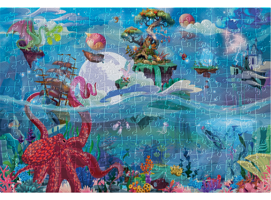 INTERDRUK Puzzle Mettalic Fantasy: Říše divů 500 dílků