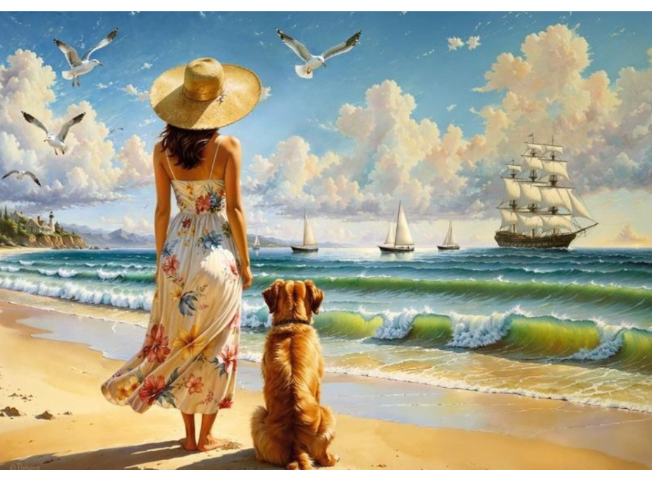 CHERRY PAZZI Puzzle Modrý horizont 1000 dílků