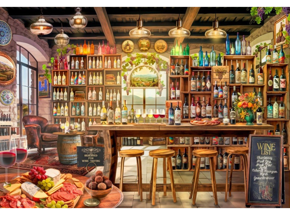 BLUEBIRD Puzzle Ochutnávka vín 1000 dílků