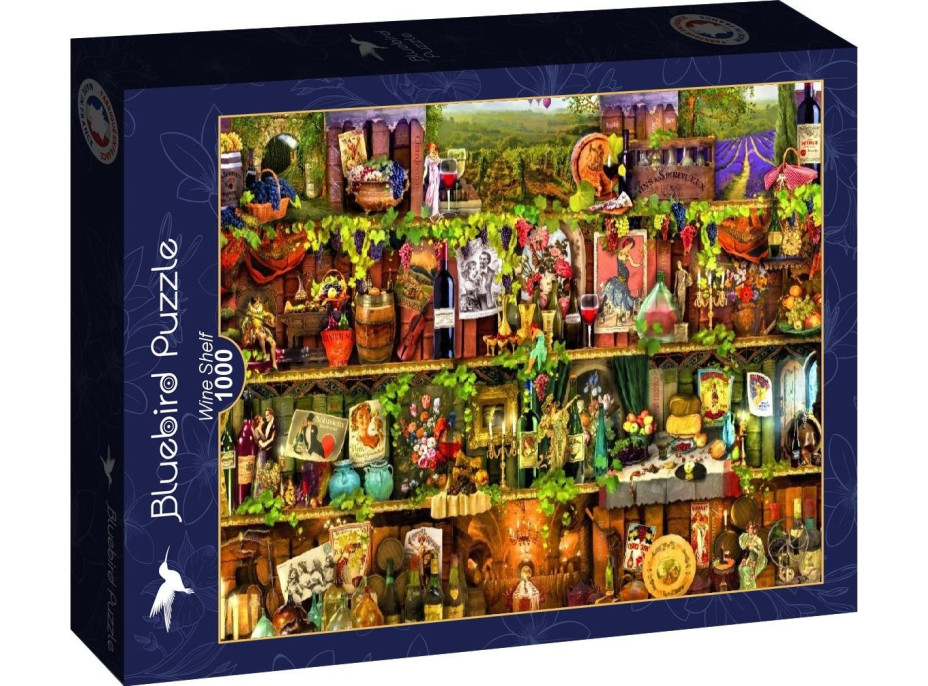 BLUEBIRD Puzzle Police s vínem 1000 dílků