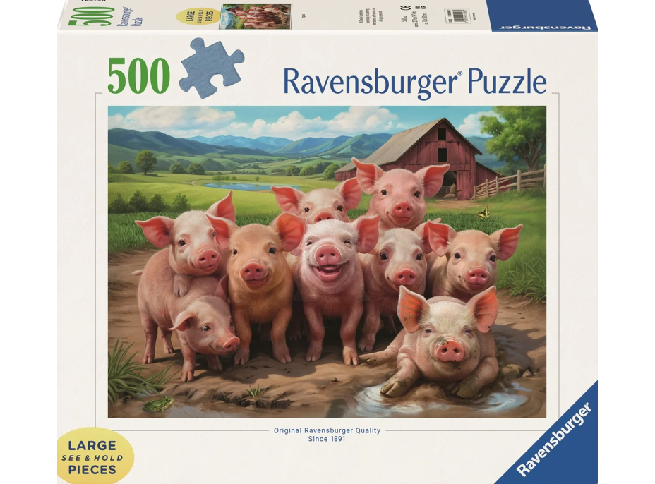 RAVENSBURGER Puzzle Prasátka 500 dílků