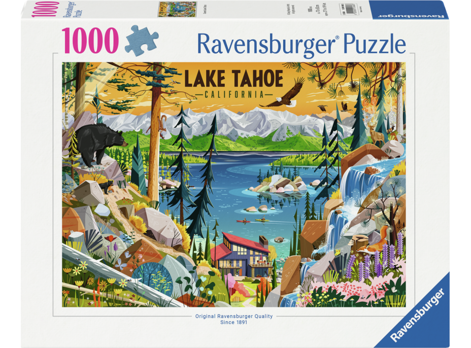 RAVENSBURGER Puzzle Průzračné jezero Tahoe 1000 dílků