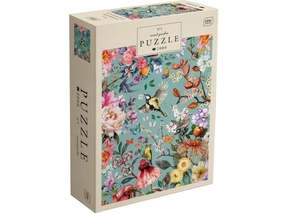 INTERDRUK Puzzle Tajná zahrada 2000 dílků