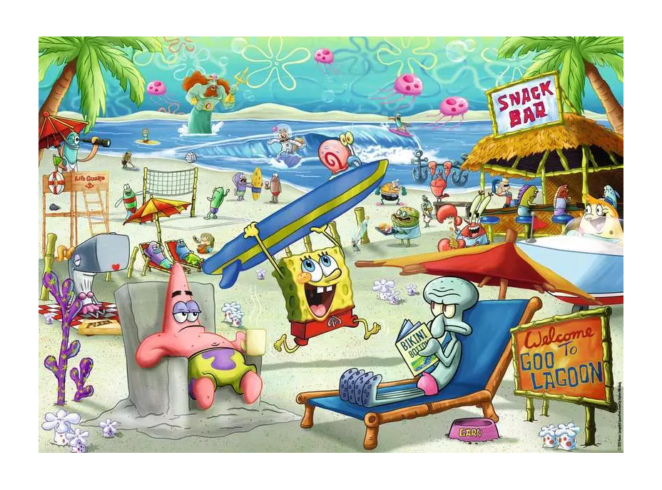 RAVENSBURGER Puzzle Spongebob 1000 dílků