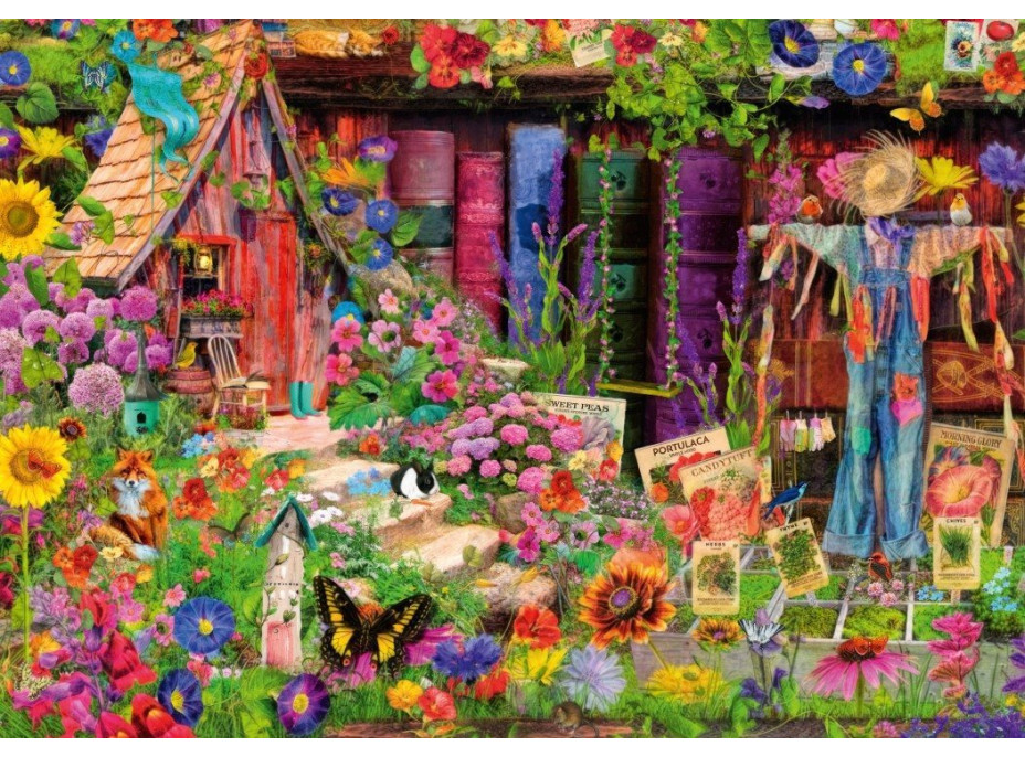 BLUEBIRD Puzzle Strašákova zahrada 2000 dílků