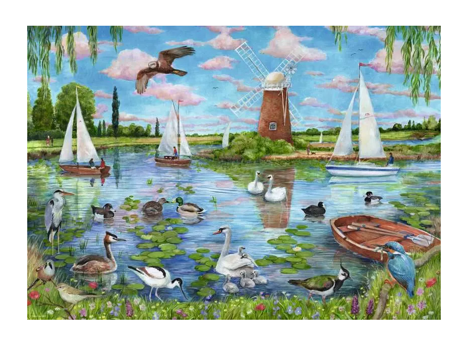 RAVENSBURGER Puzzle Tajemství života v Anglii 1000 dílků