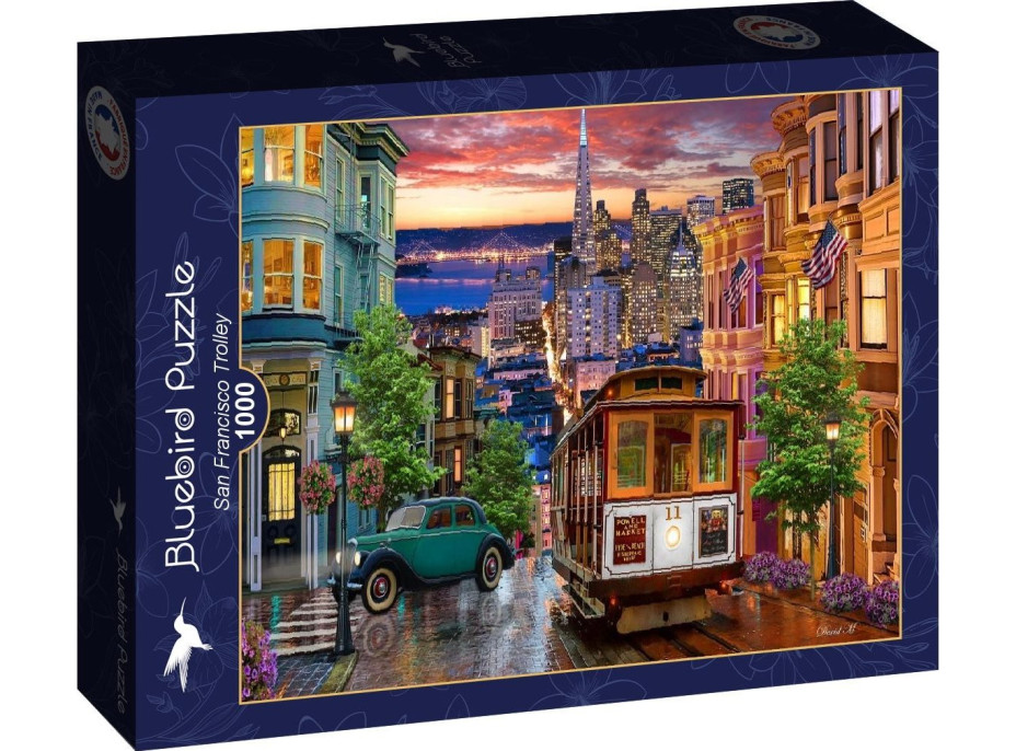 BLUEBIRD Puzzle Tramvaj v San Franciscu 1000 dílků