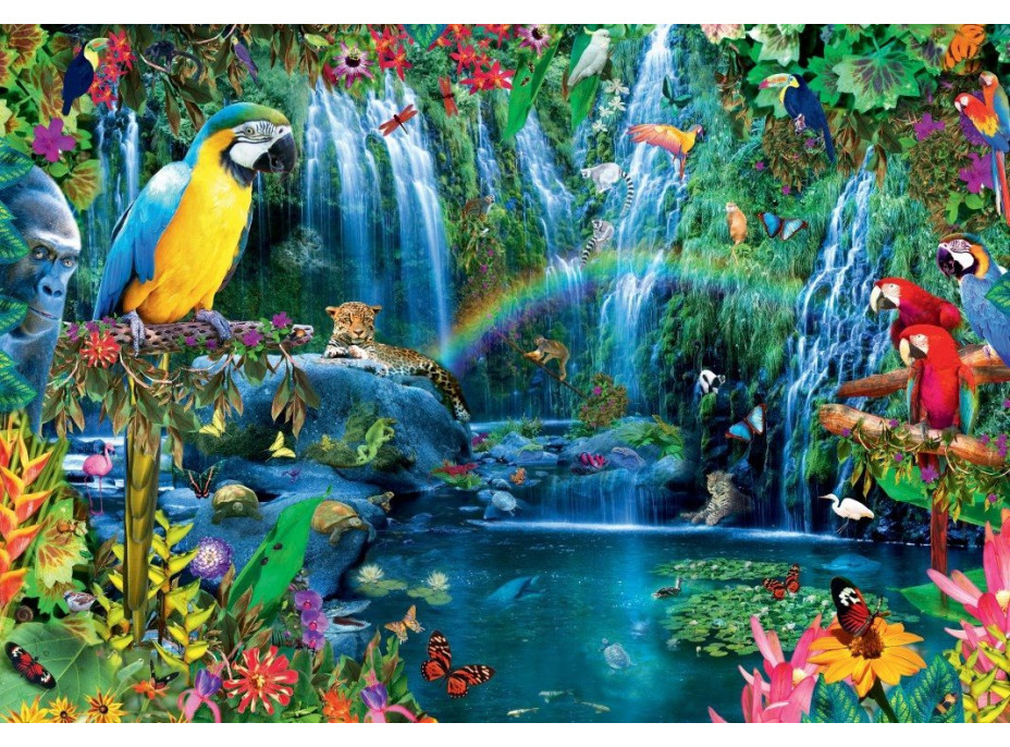 BLUEBIRD Puzzle Tropičtí papoušci 1000 dílků