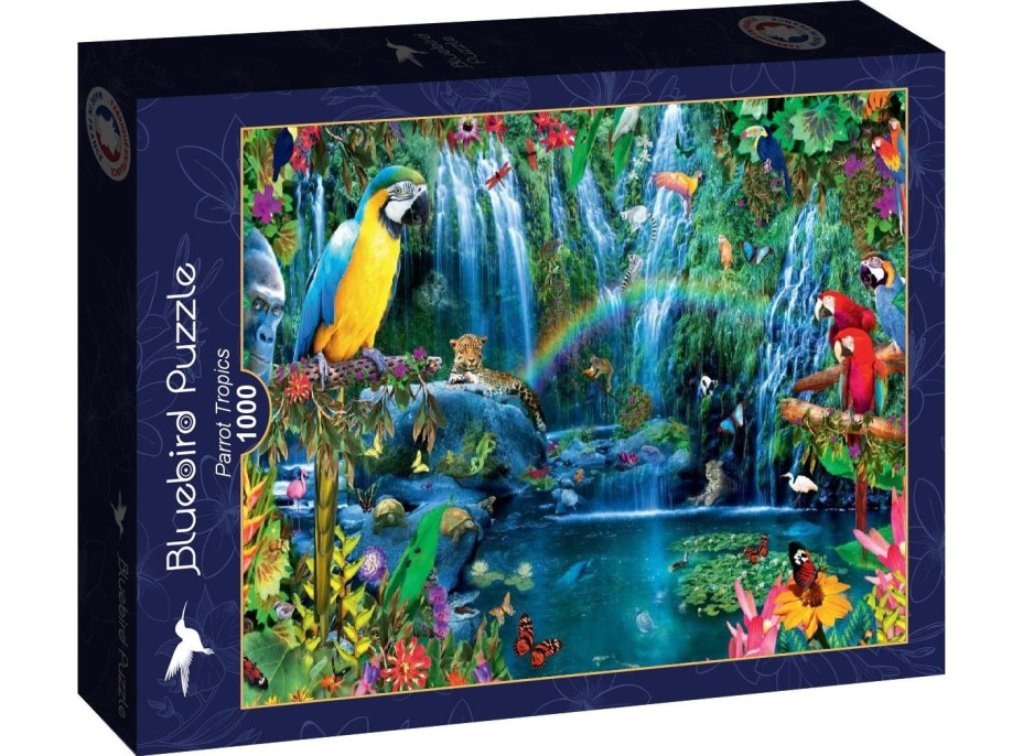 BLUEBIRD Puzzle Tropičtí papoušci 1000 dílků