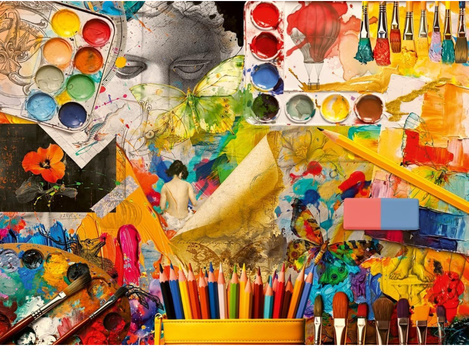 RAVENSBURGER Puzzle Umělecký ateliér 500 dílků