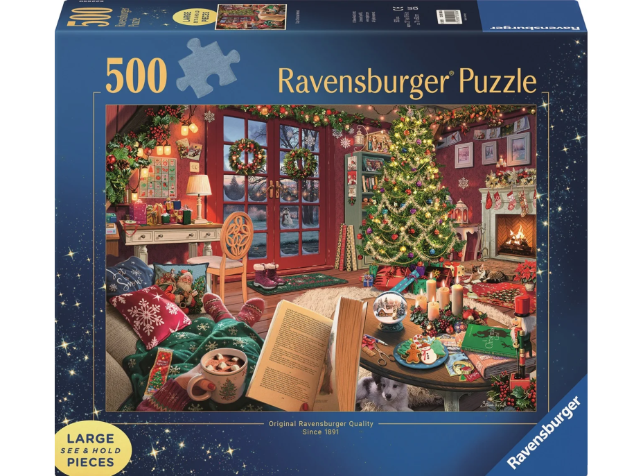 RAVENSBURGER Puzzle Vánoční hřejivé chvíle 500 dílků