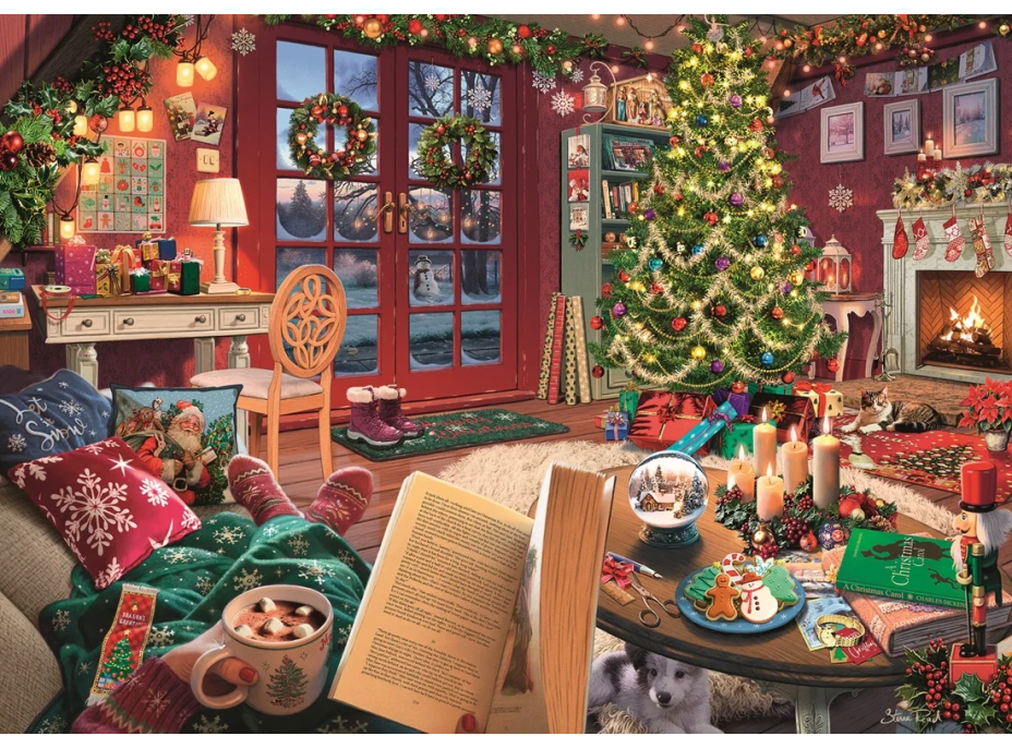RAVENSBURGER Puzzle Vánoční hřejivé chvíle 500 dílků
