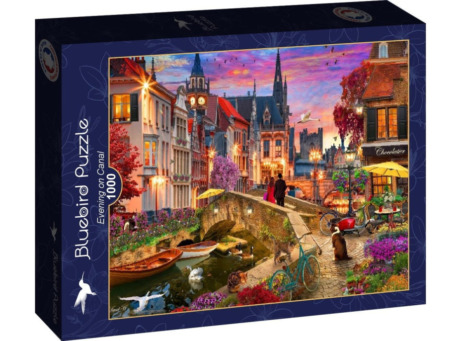 BLUEBIRD Puzzle Večer u vodního kanálu 1000 dílků