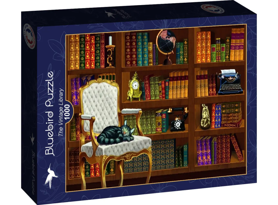 BLUEBIRD Puzzle Vintage knihovna 1000 dílků