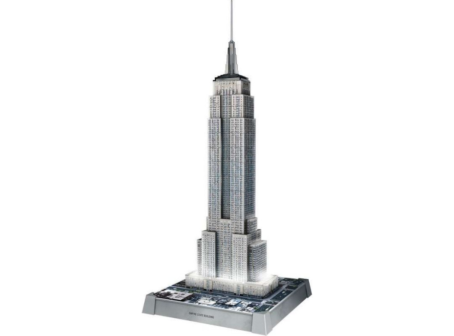 RAVENSBURGER Svítící 3D puzzle Iconics: Empire State Building (Noční edice) 216 dílků