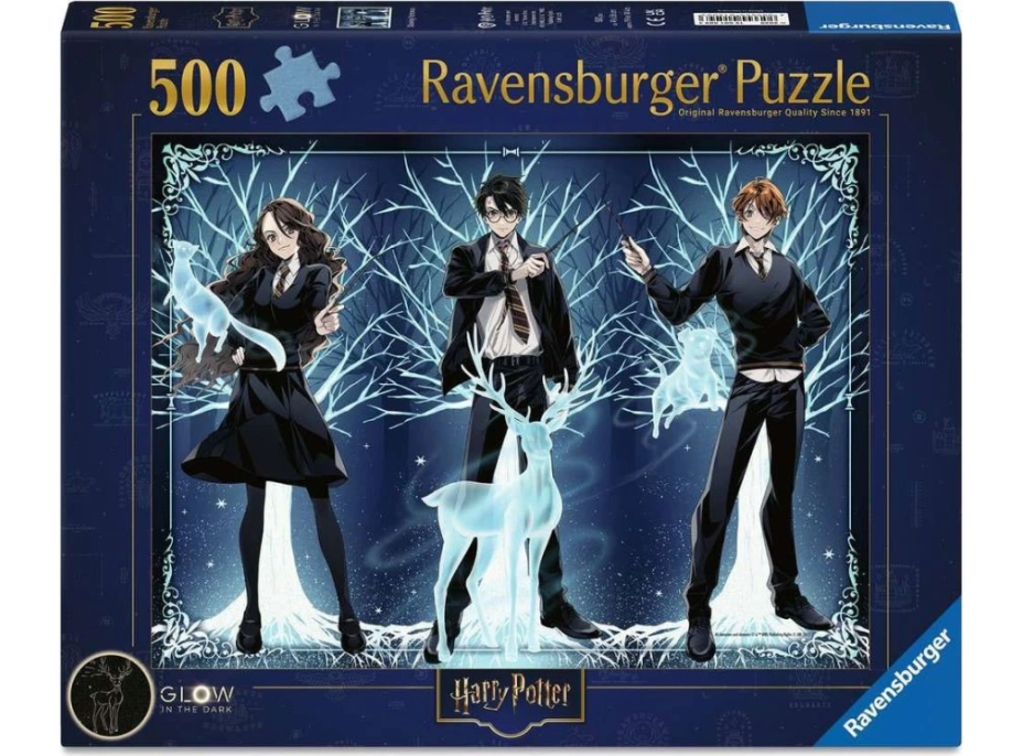 RAVENSBURGER Svítící puzzle Harry Potter: Svítící Patron 500 dílků