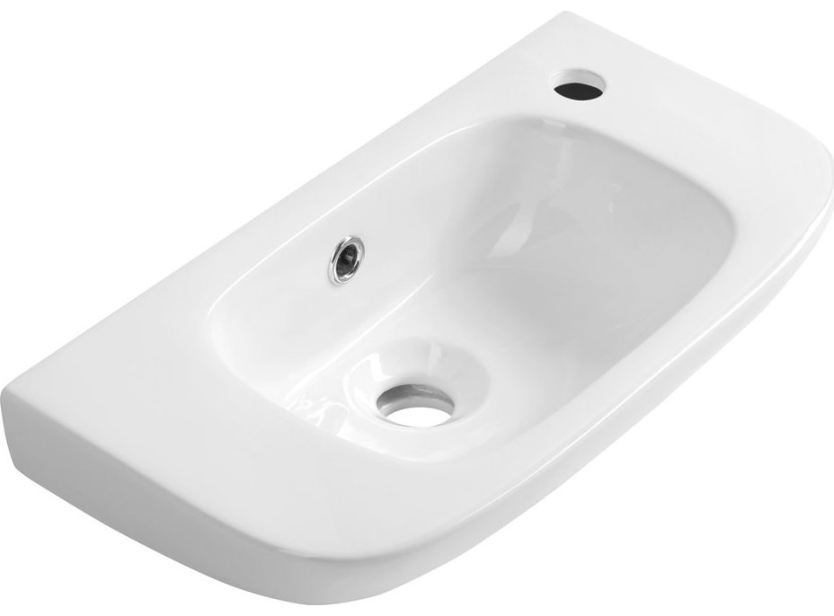 Aqualine KIA keramické umývátko 49x25cm, bílá NP405